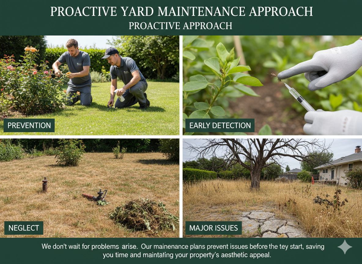 Proactive yard maintenance approach